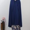 Donkerblauwe hijab met jurk