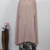 Crème hijab met jurk