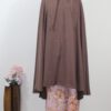 Bruine hijab met jurk
