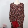 Rode hijab met jurk