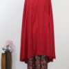 Rode hijab met jurk