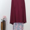 Donkerrode hijab met jurk