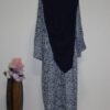 Donkerblauw hijab met jurk