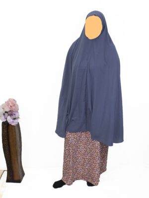 Grijze hijab met jurk