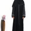 zip zilver abaya