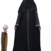 zip zilver abaya