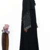 zip zilver abaya