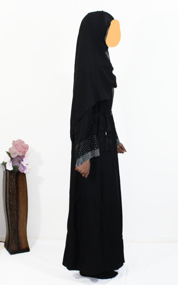2 delige zilver open abaya