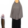 Grijze hijab met jurk